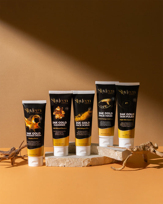 24k gold facial kit | 5 Tubes x 120ml